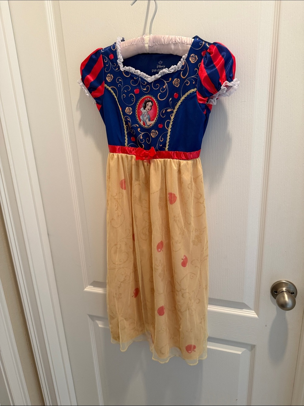 Disney Snow White Inspired Blue, Red & Yellow Girls Costume Dress